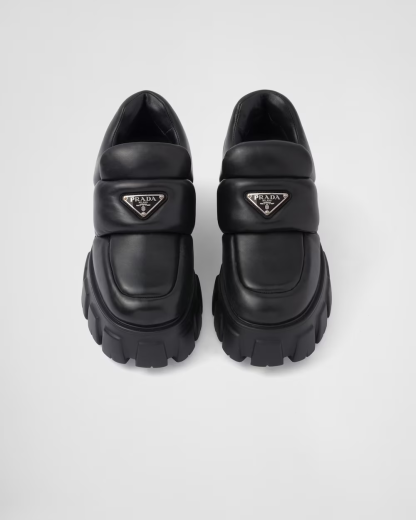 Soft padded nappa leather loafers